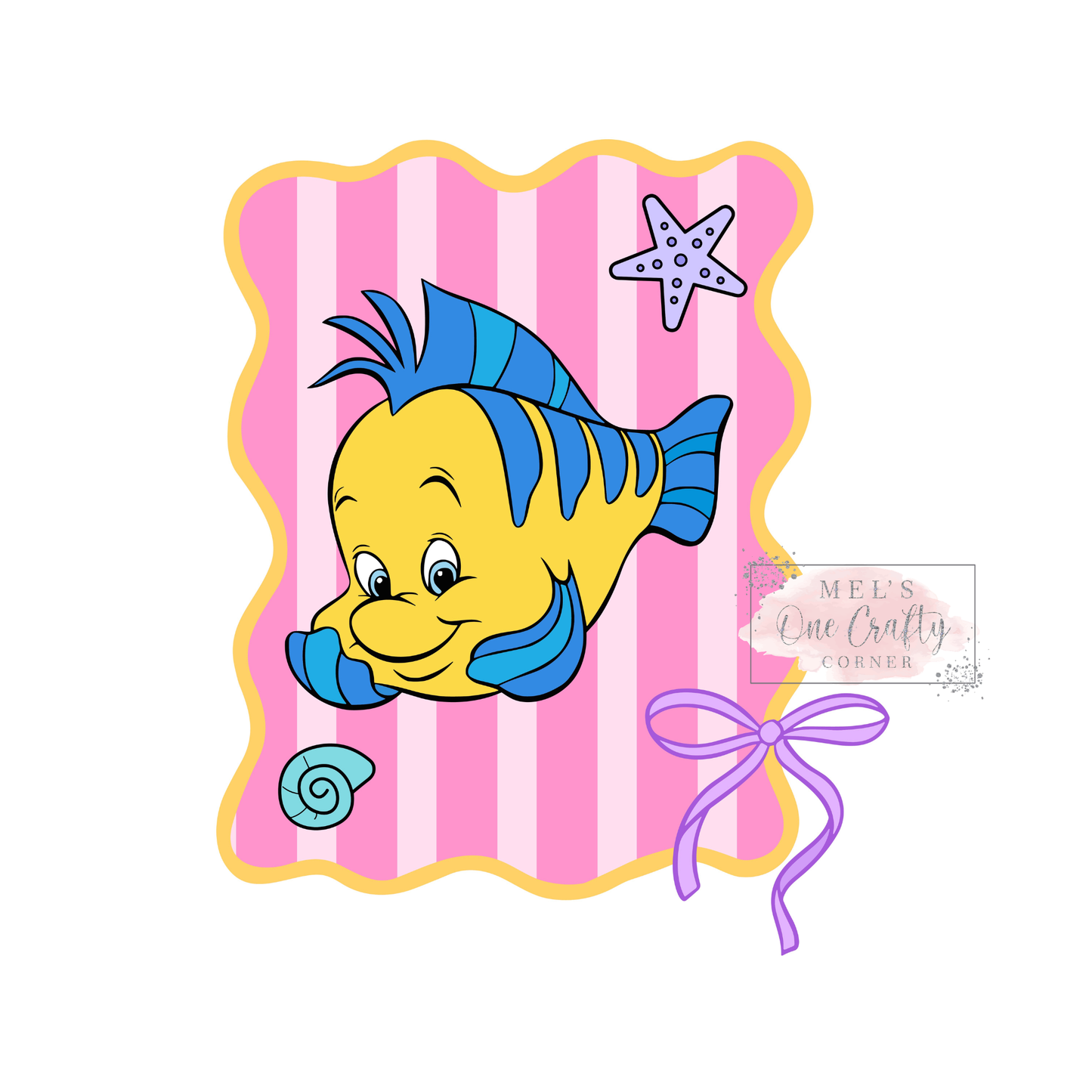 Stripe Flounder - DTF Transfer