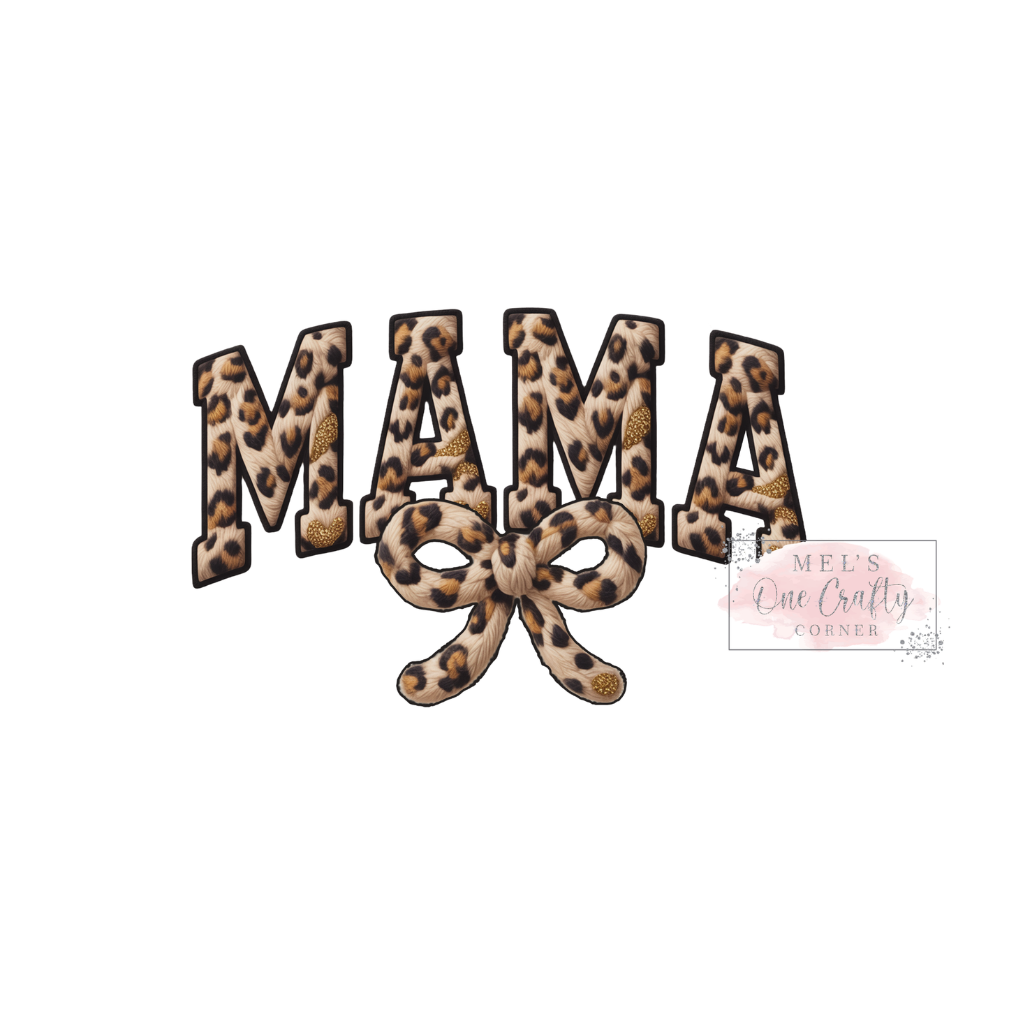 Faux Yarn Leopard Mama - DTF Transfer