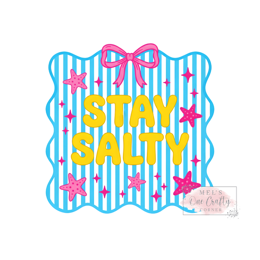 Striped Stay Salty - DTF Transfer
