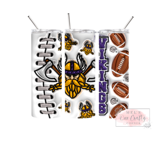 Sublimation Print Tumbler - M. Vikings