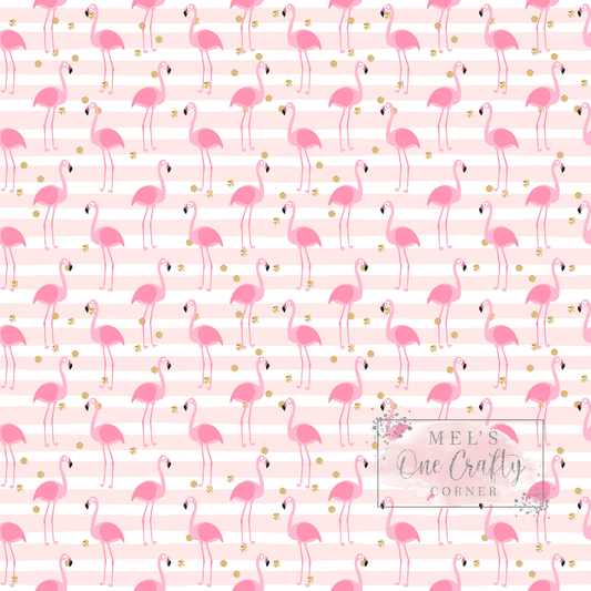 12x12 Vinyl Sheet - Pink Flamingo