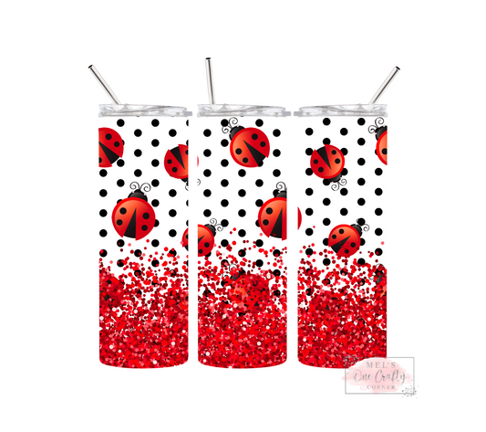 Sublimation Print Tumbler - Ladybug