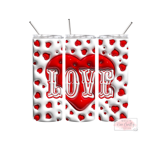 Sublimation Print Tumbler Wrap - Love