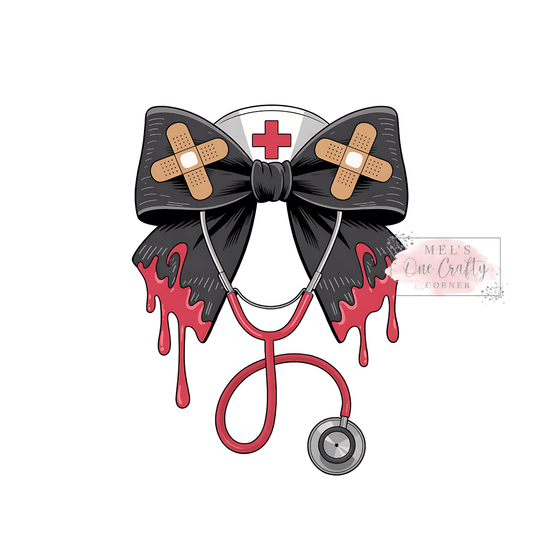 Spooky Nurse Coquette - DTF Transfer