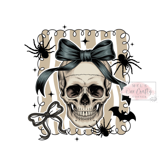 Halloween Skull Coquette - DTF Transfer