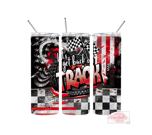 Sublimation Print Tumbler Wrap - Back on Track