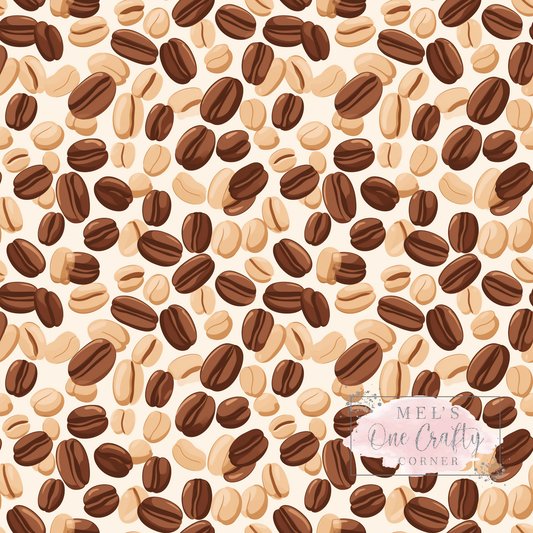 12x12 Vinyl Sheet - Coffee Beans