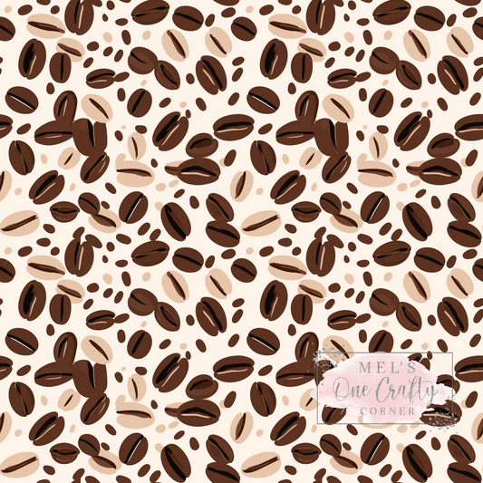 12x12 Vinyl Sheet - Coffee Beans 3