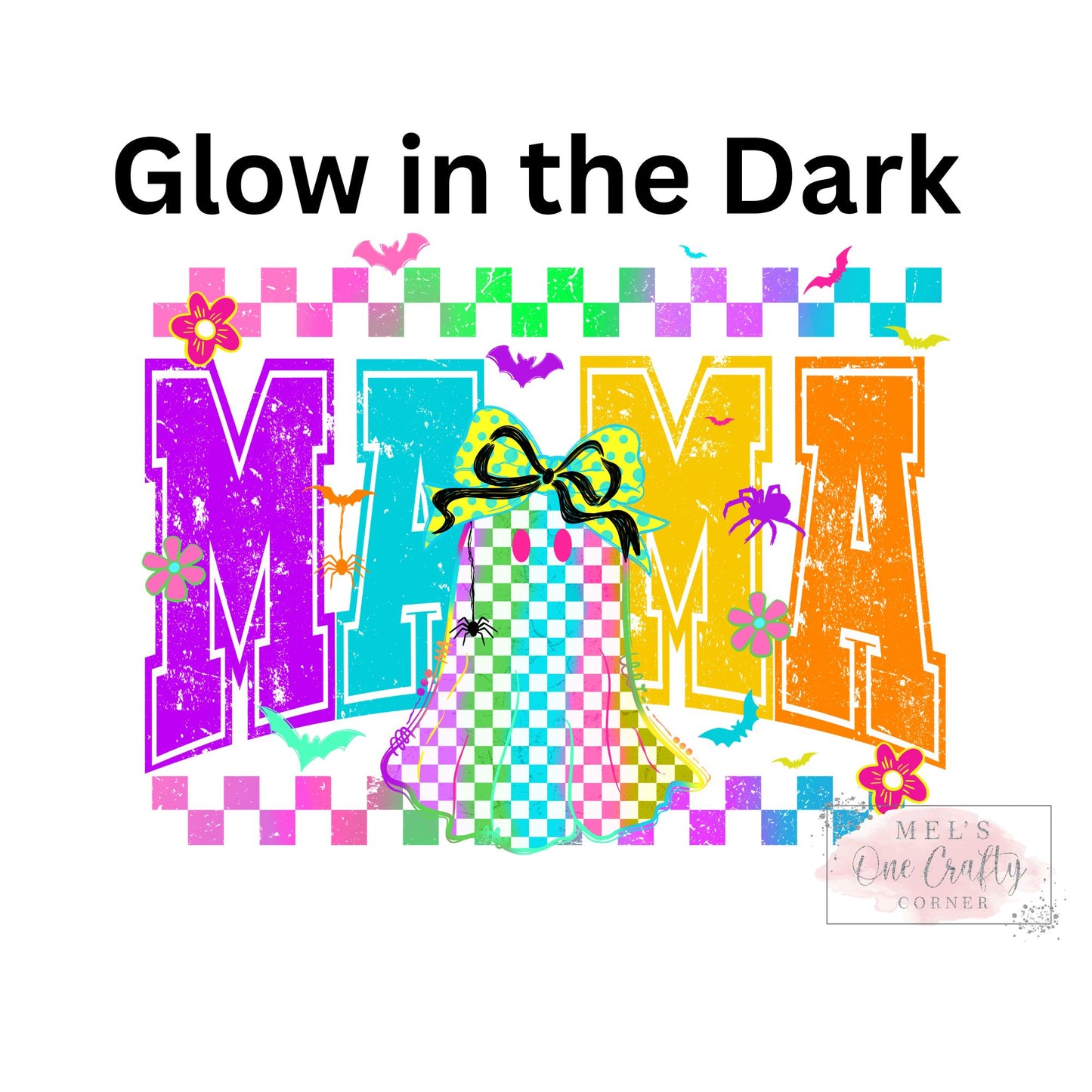 Glow in the Dark Mama Ghost - DTF Transfer
