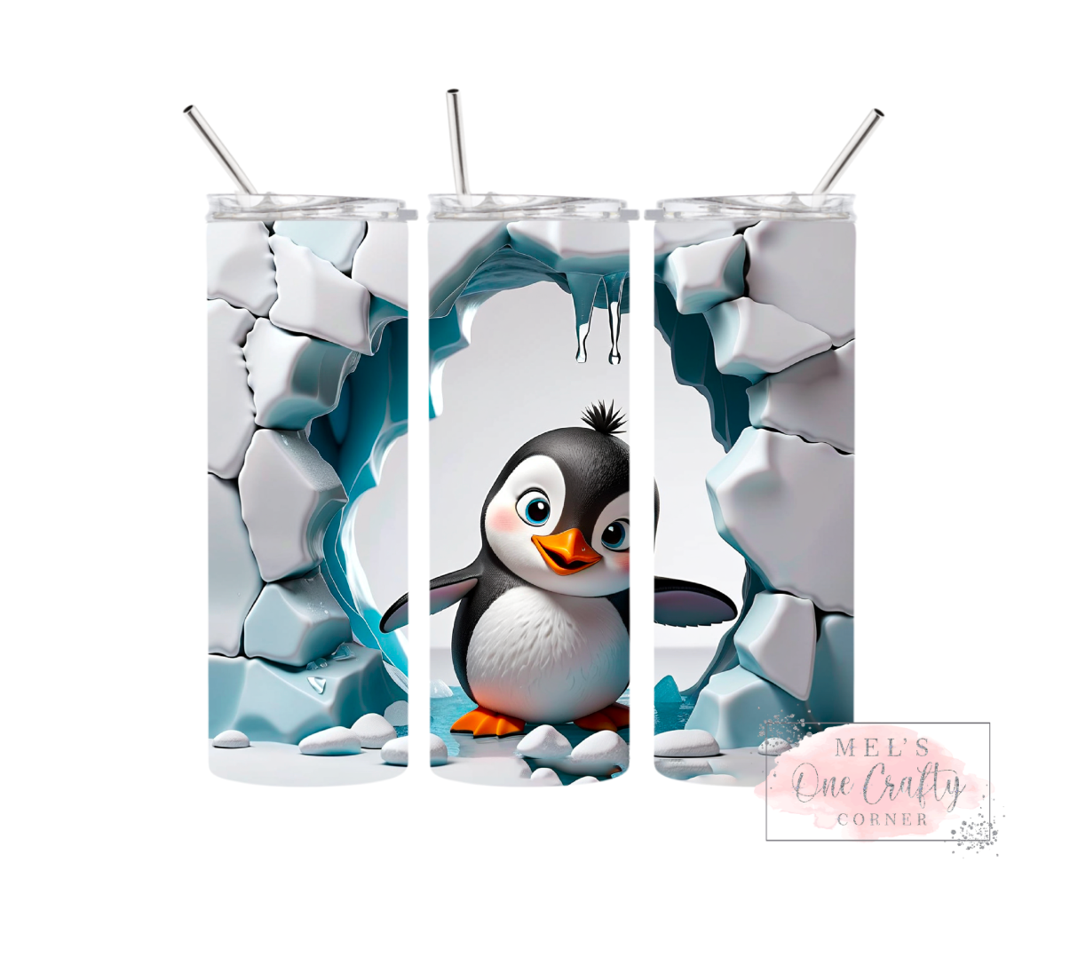 Sublimation Print Tumbler - Baby Penguin