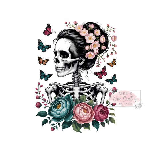 Butterfly Skull - DTF Transfer