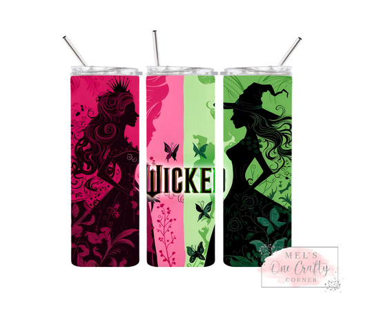 Sublimation Print Tumbler - Wicked Butterflies