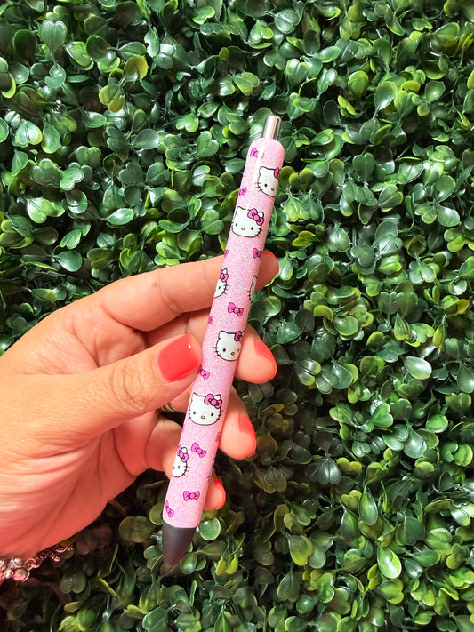 HK Pink Pink Glitter Pen