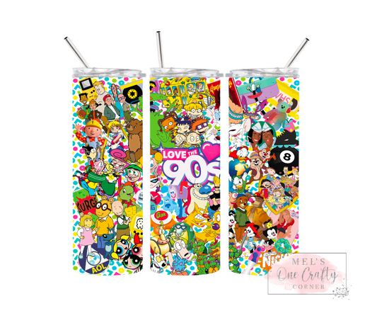 Sublimation Print Tumbler - 90s Babies