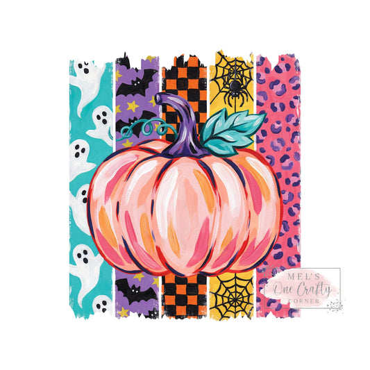 Colorful Halloween Pumpkin - DTF Transfer