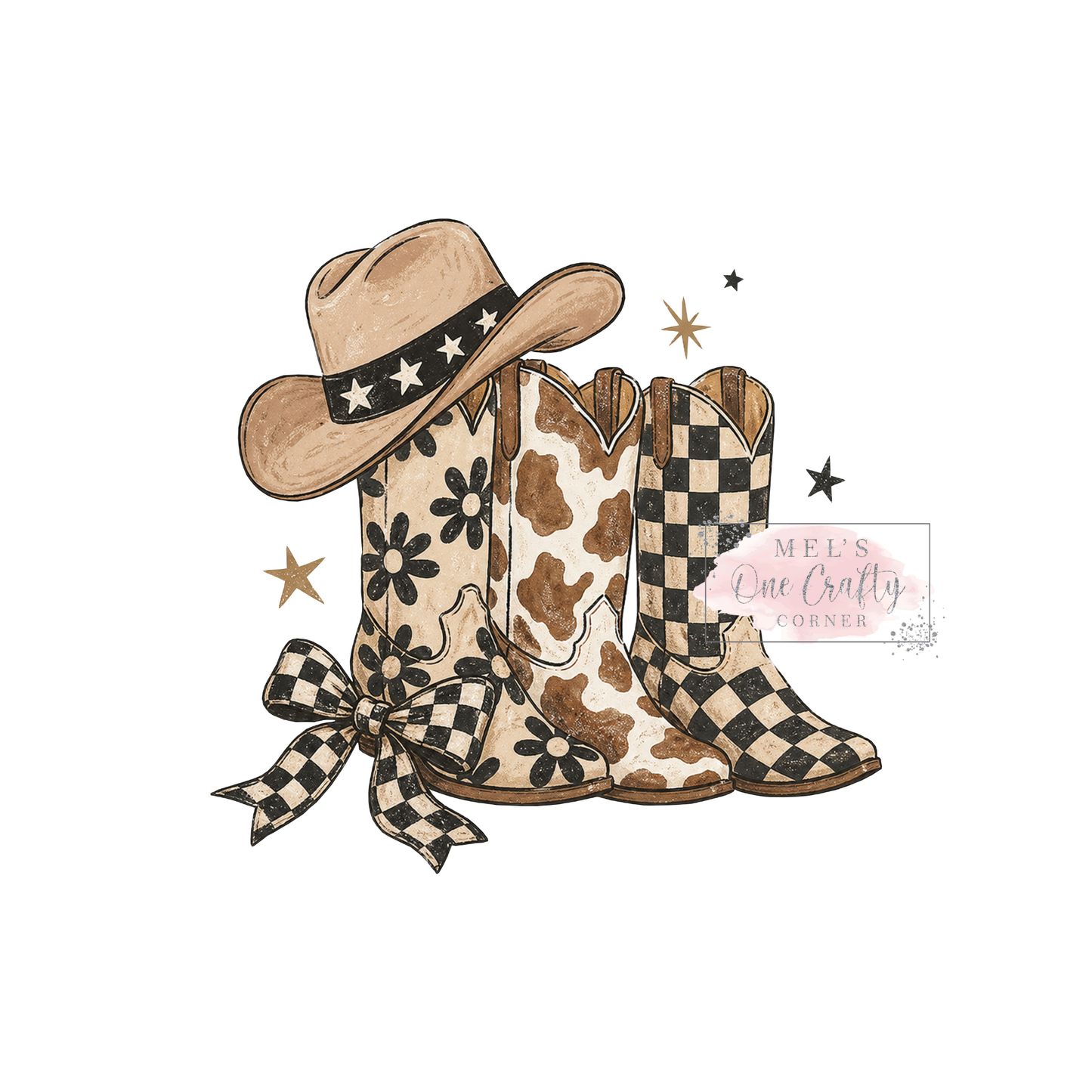 Western Boots - DTF Transfer