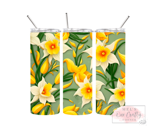 Sublimation Print Tumbler Wrap - Flower Bunch