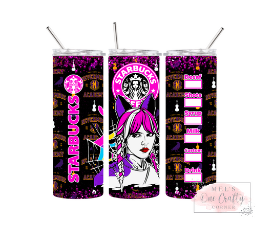 Sublimation Print Tumbler Wrap - Wednesday Coffee