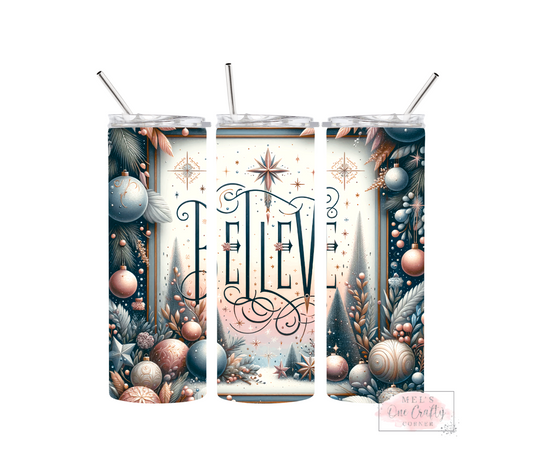 Sublimation Print Tumbler Wrap - Believe