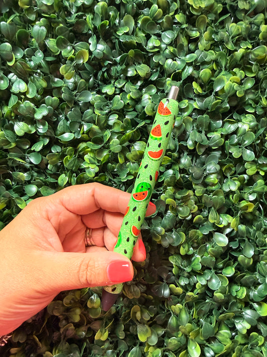 Watermelon Glitter Pen