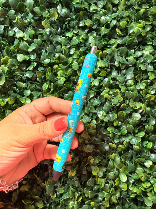 Sponge Bob Glitter Pen