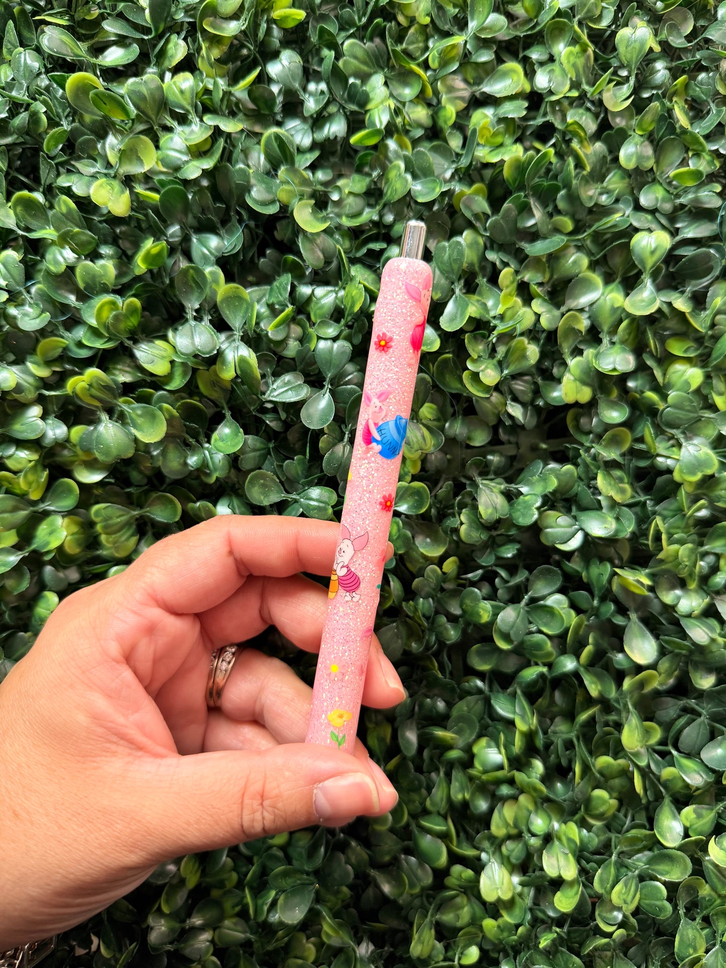 Piglet Glitter Pen