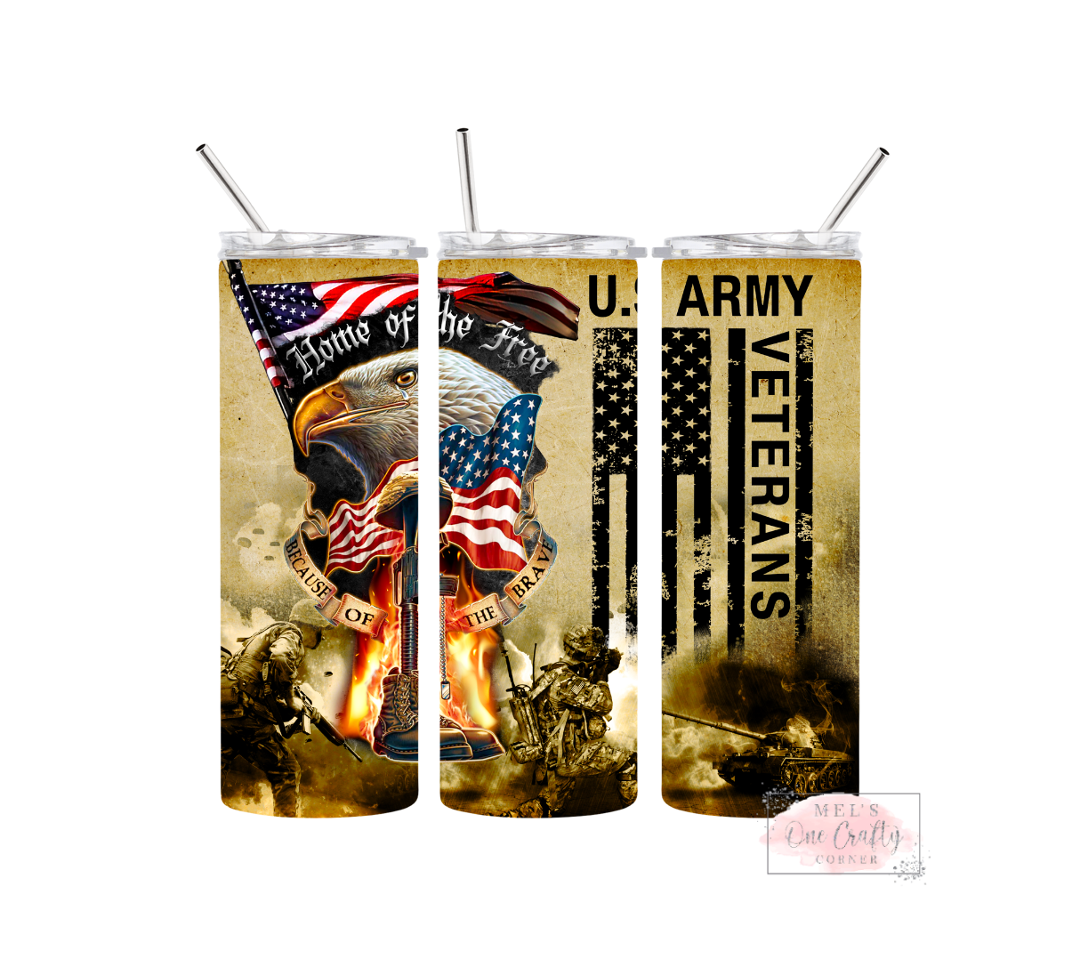 Sublimation Print Tumbler Wrap - US Vet