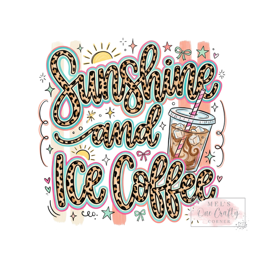 Sun and Ice Coffee - DTF Transfer