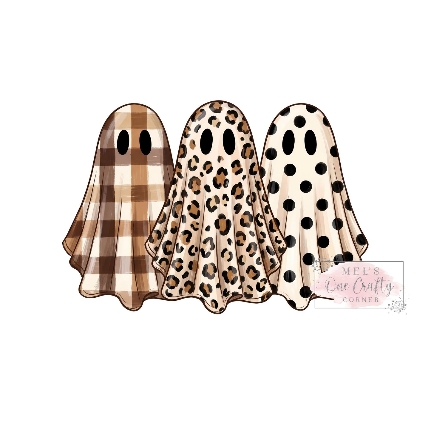 Leopard Preppy Ghost - DTF Transfer