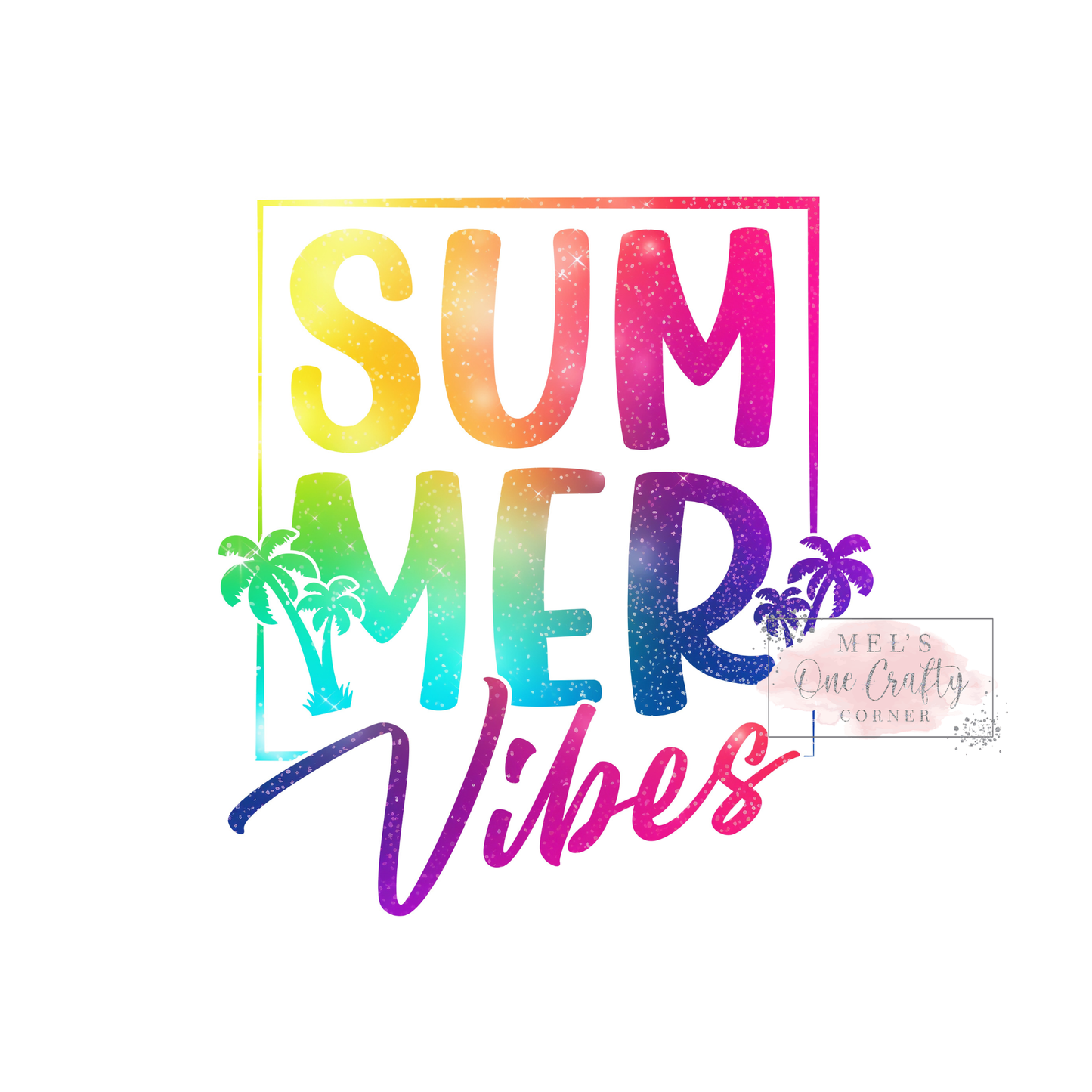 Rainbow Summer Vibes - DTF Transfer