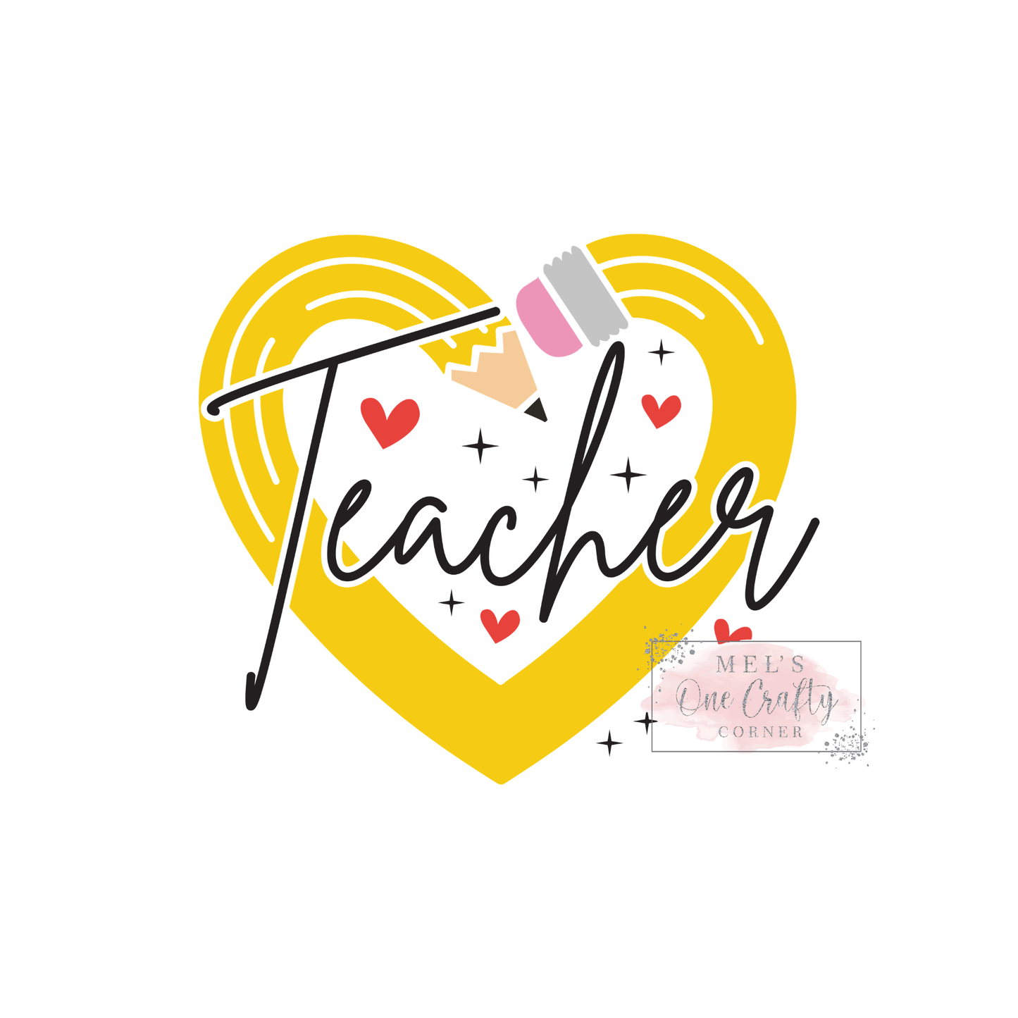 Pencil Heart - DTF Transfer