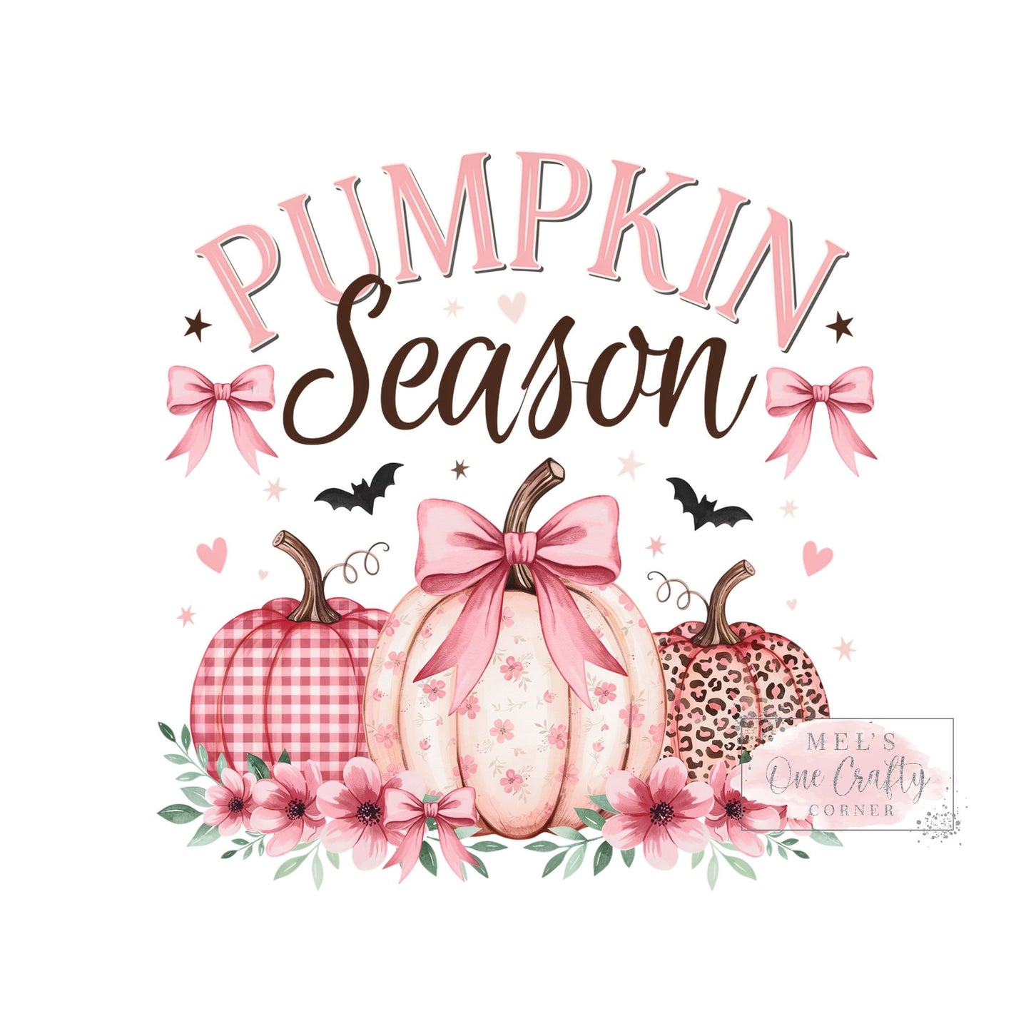 Pink Pumpkin Season - DTF Transfer