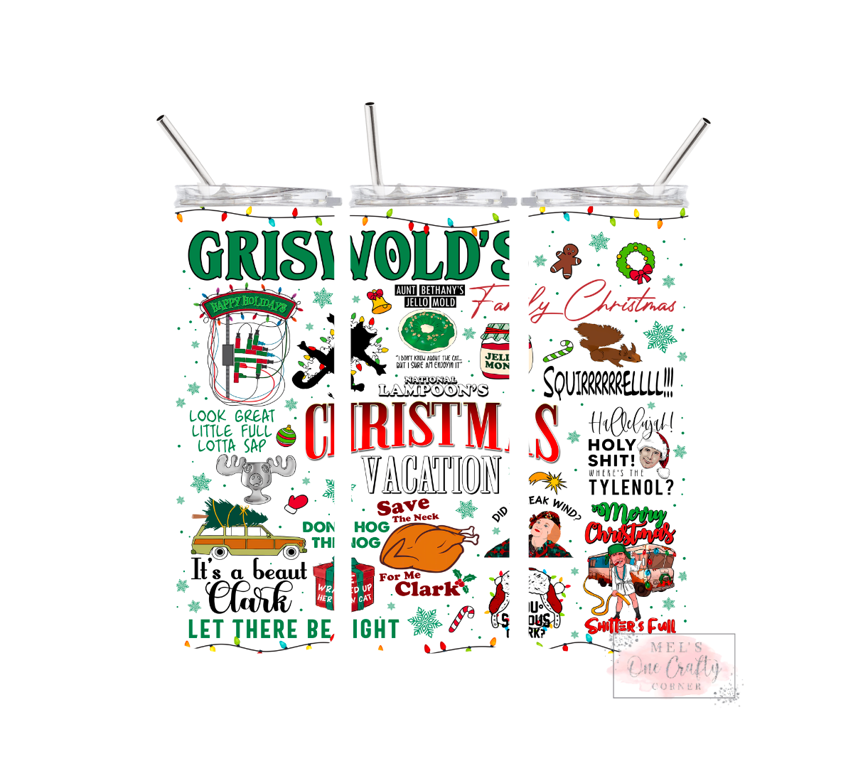 Sublimation Print Tumbler Wrap - Christmas Movie