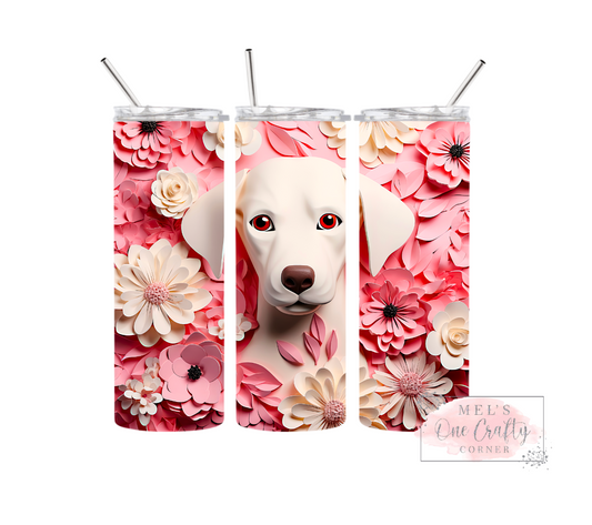 Sublimation Print Tumbler Wrap - Clay Dog