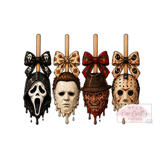 Horror Stick Bows - DTF Transfer