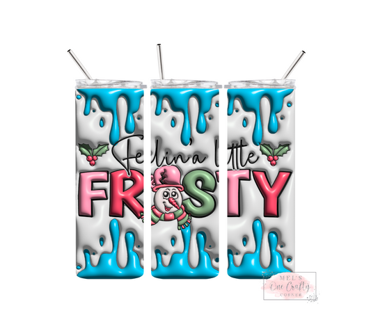 Sublimation Print Tumbler Wrap - Little Frosty