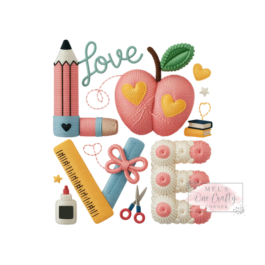 Faux Yarn Love - DTF Transfer