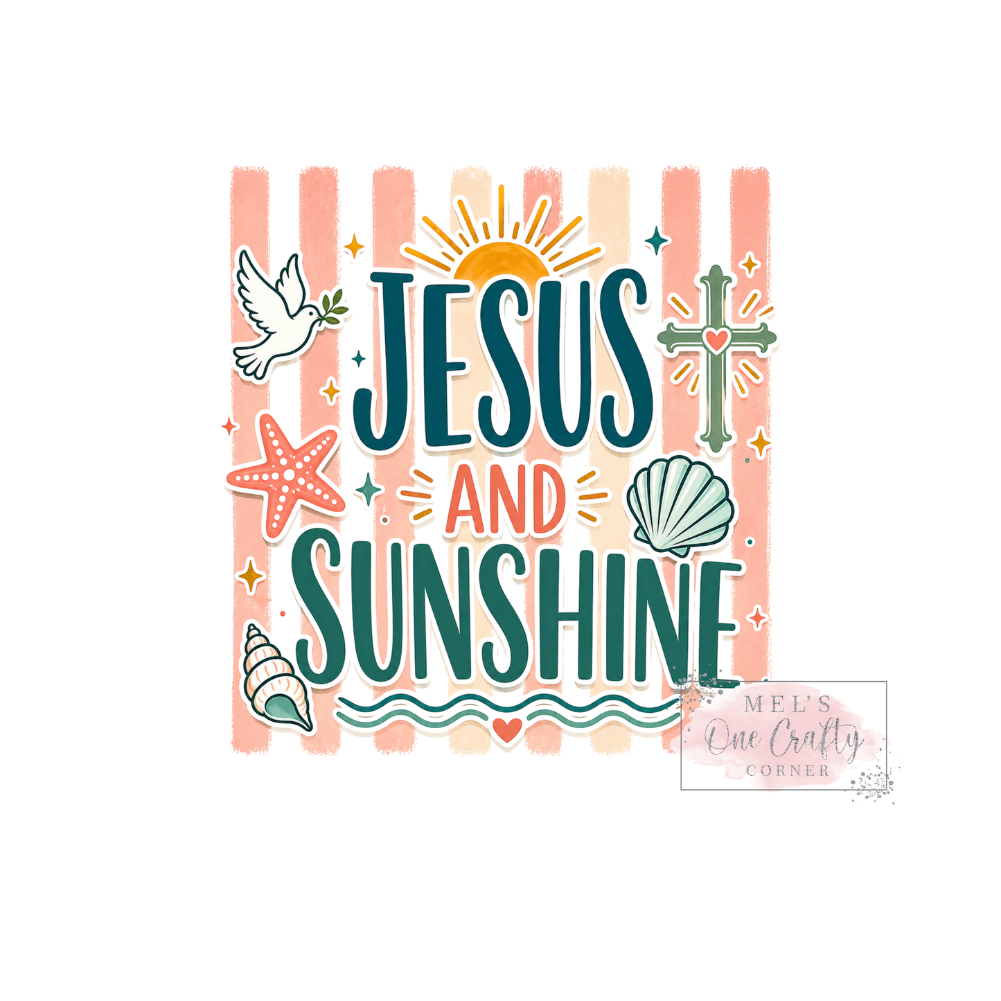 Jesus and Sunshine - DTF Transfer