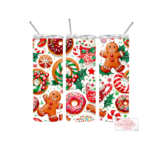 Sublimation Print Tumbler Wrap - Christmas Treats