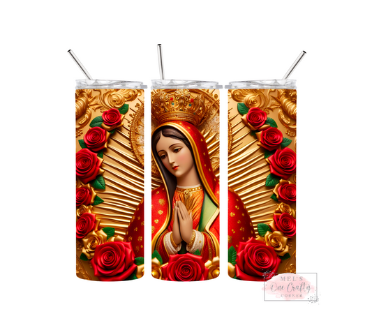 Sublimation Print Tumbler Wrap - Virgin Mary