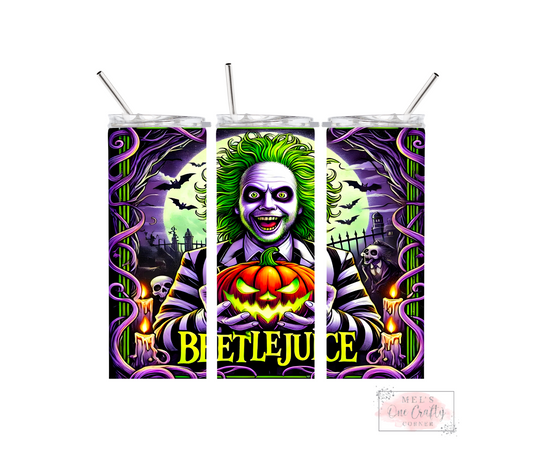 Sublimation Print Tumbler Wrap - Beetlejuice