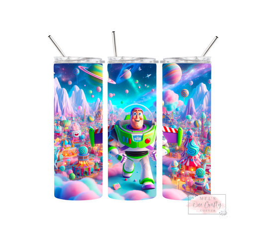 Sublimation Print Tumbler - Buzz World