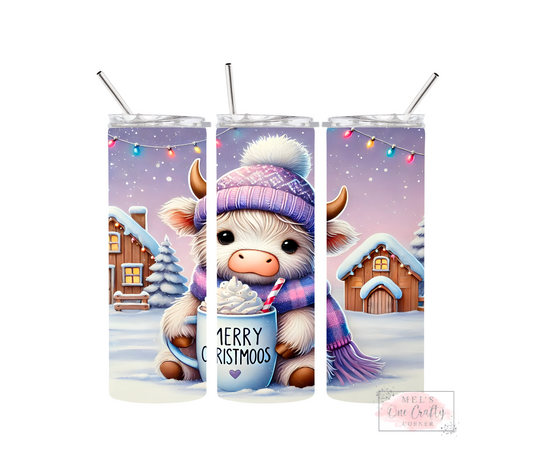 Sublimation Print Tumbler - Merry Christmoo