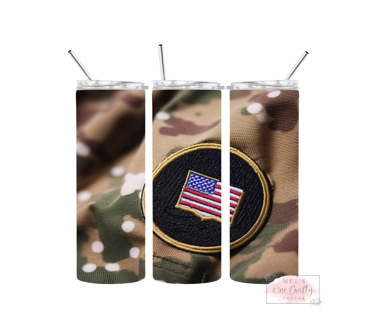 Sublimation Print Tumbler Wrap - Military Patch