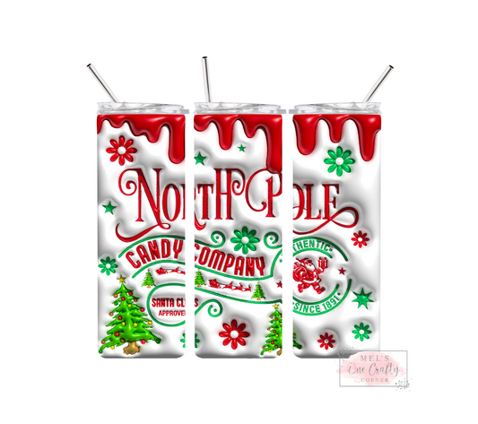 Sublimation Print Tumbler - North Pole