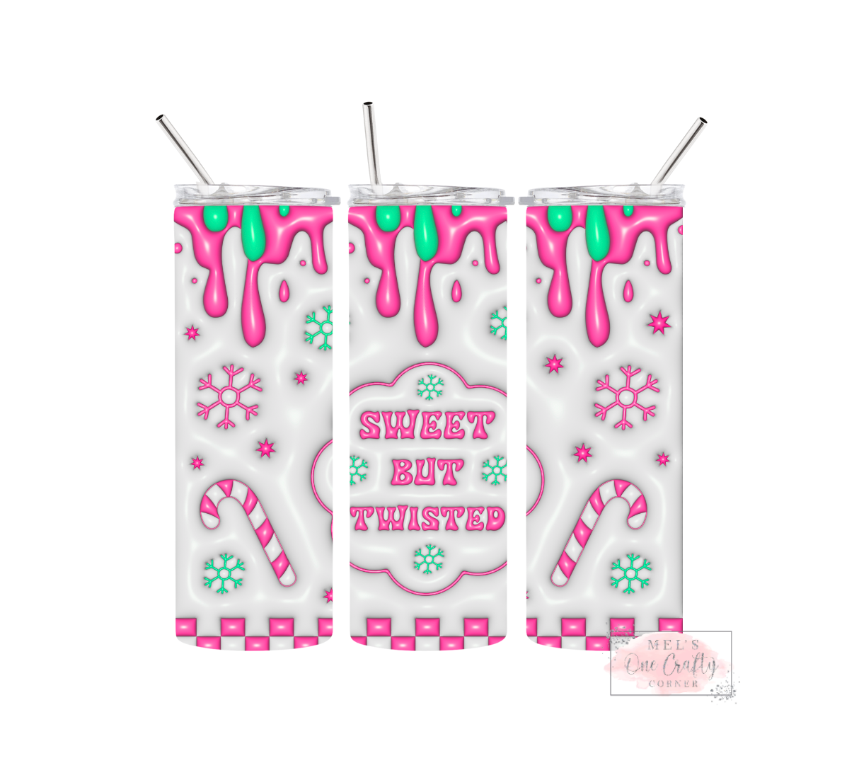 Sublimation Print Tumbler Wrap - Sweet but Twisted