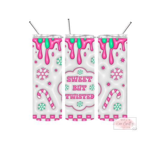 Sublimation Print Tumbler Wrap - Sweet but Twisted