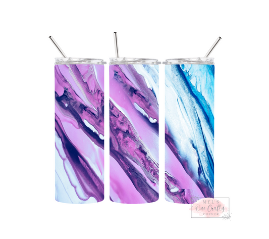 Sublimation Print Tumbler Wrap - Abstract Fluid