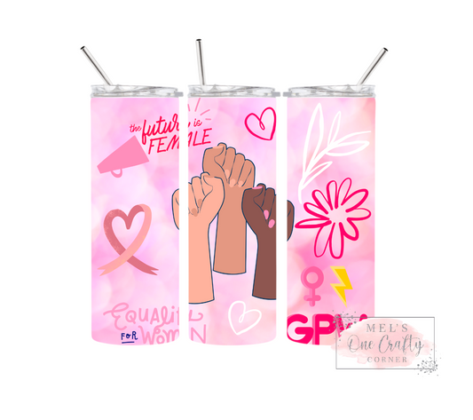 Sublimation Print Tumbler Wrap - Future is Female