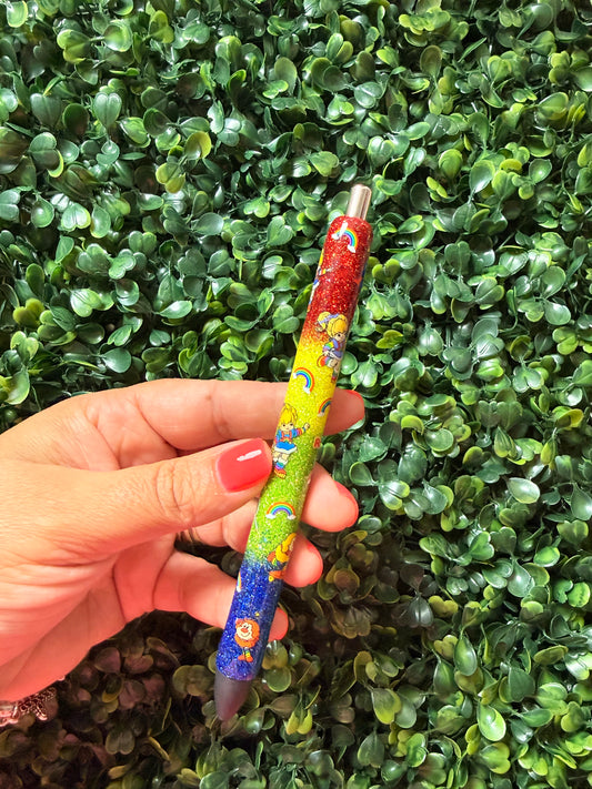 Rainbow Brite Glitter Pen